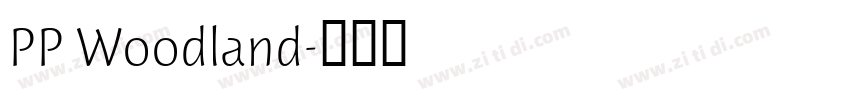 PP Woodland字体转换